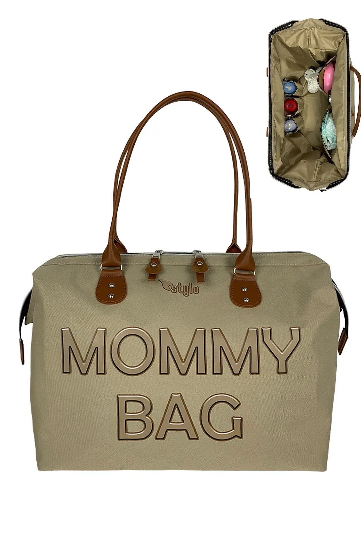 Mommy Bag Mommy Baby Care Bag-mink 2022 Diaper Mommy Bag Baby Care Changing Carriage Travel Backpack