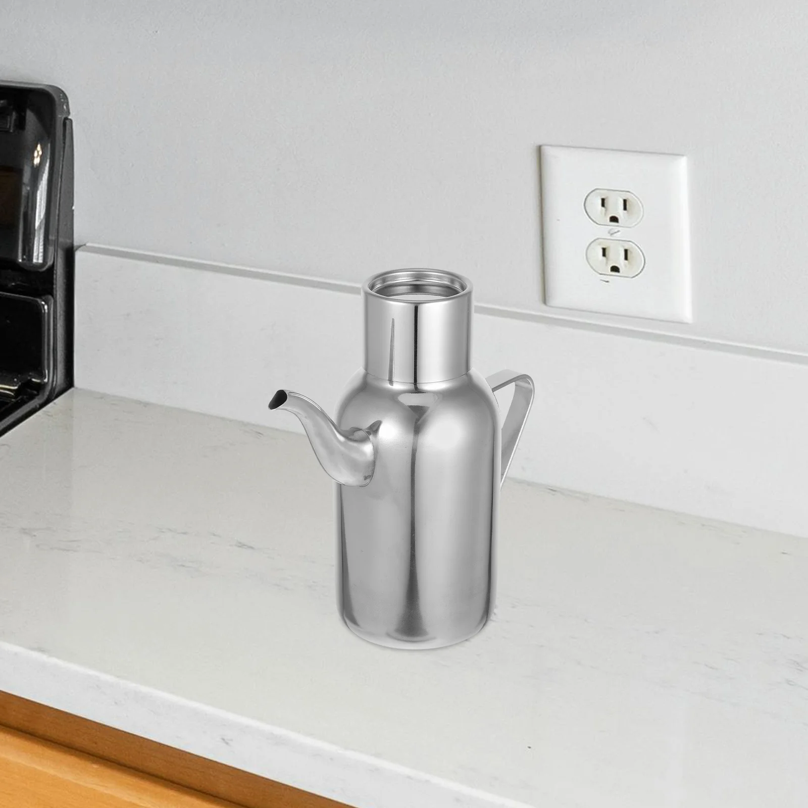 

Бутылка для масла из нержавеющей стали, большая емкость, дозатор для соевого соуса, контейнер для оливкового масла, уксуса, кухонная портативная бутылка для приправ