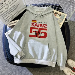 Carlos Sainz hoodies women vintage streetwear y2k aesthetic tracksuit female japanese pulls