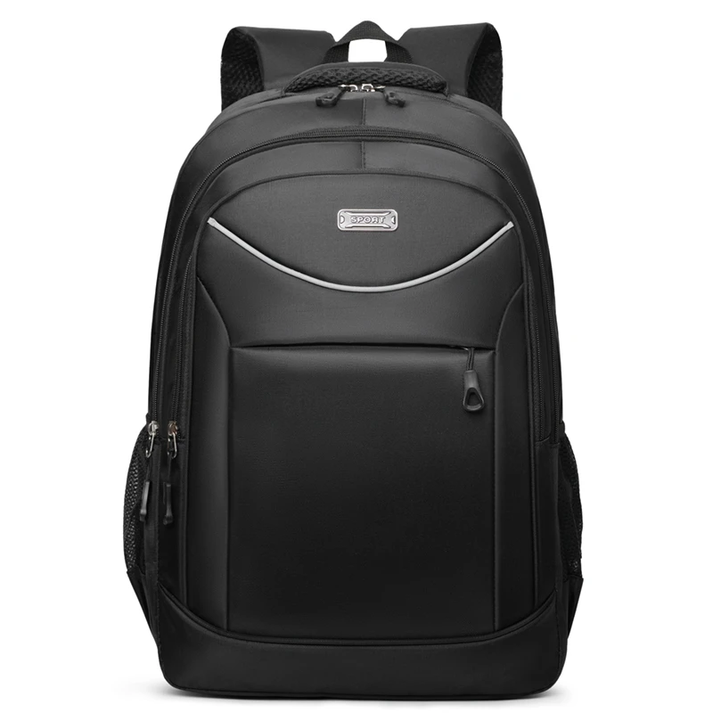 Unisex Backpack High-capacity Lightweight Breathable Multiple Shelves Reflective Stripe Durable Sturdy High-end Backpack