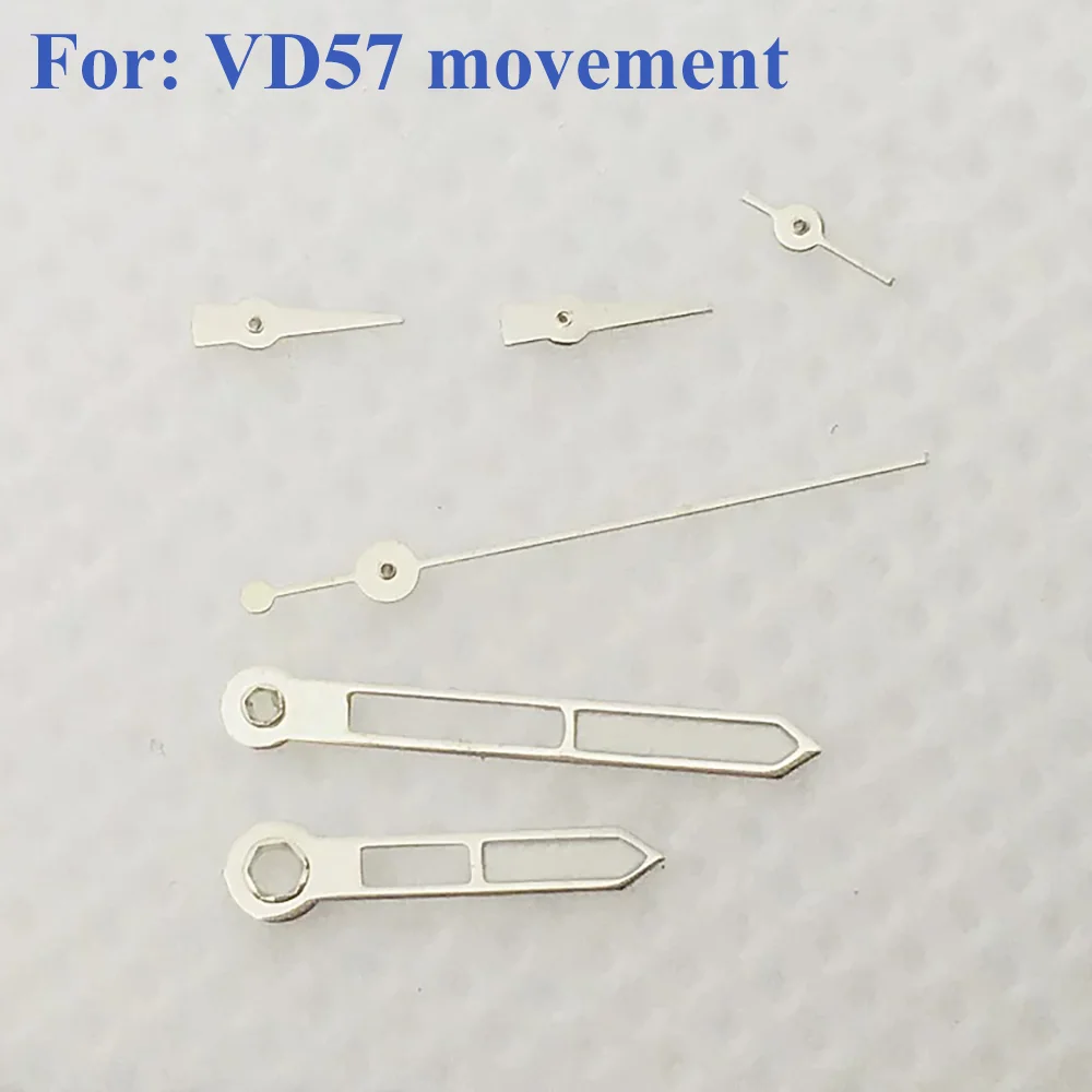 Аксессуары для часов, запасные части, стрелки часов, часы, минуты, секунды + маленькие три стрелки, подходят для кварцевого механизма VD57