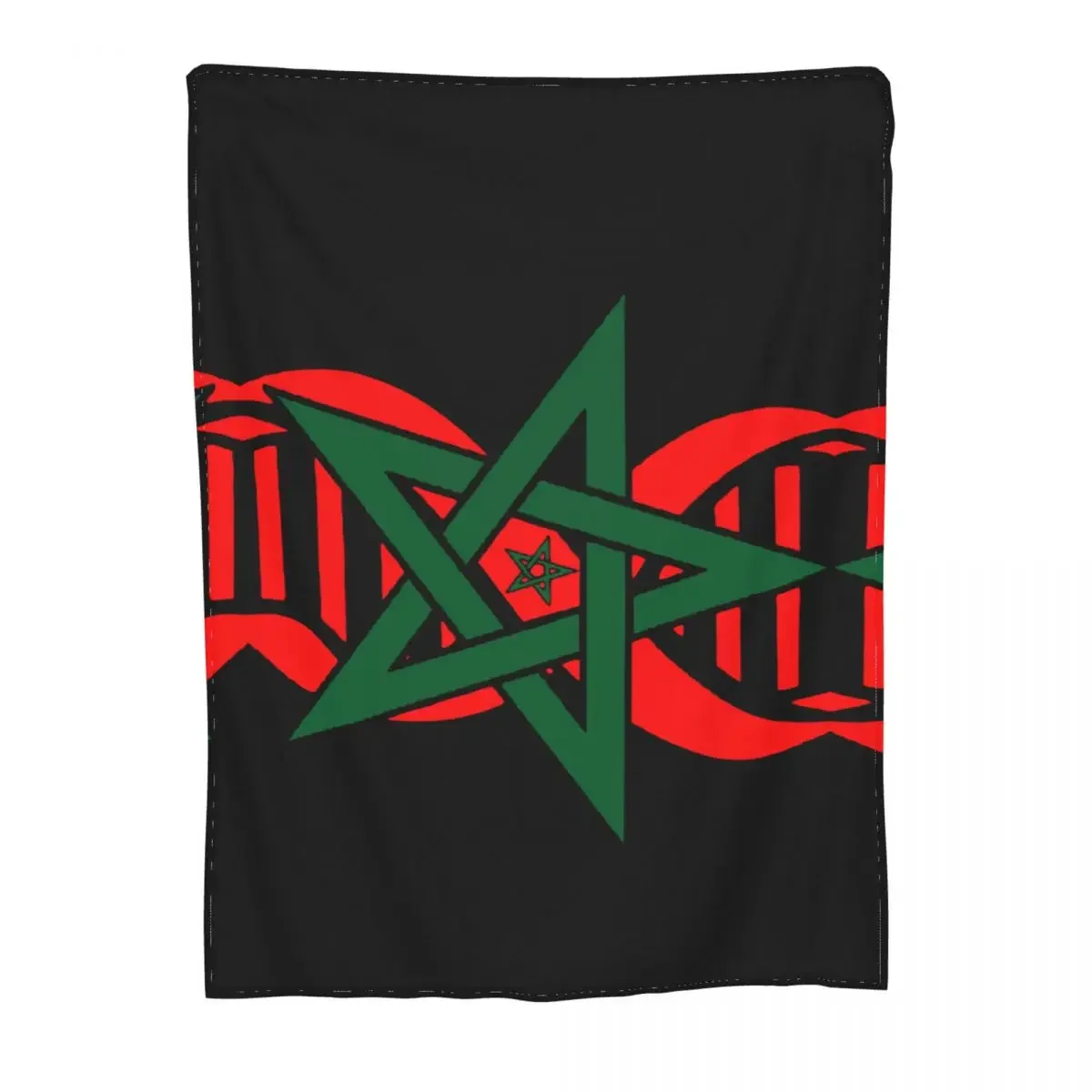 Moroccan Flag Its In My DNA Morocco Blanket Fleece Winter Breathable Soft Throw Blanket for Bed Couch Bedspreads