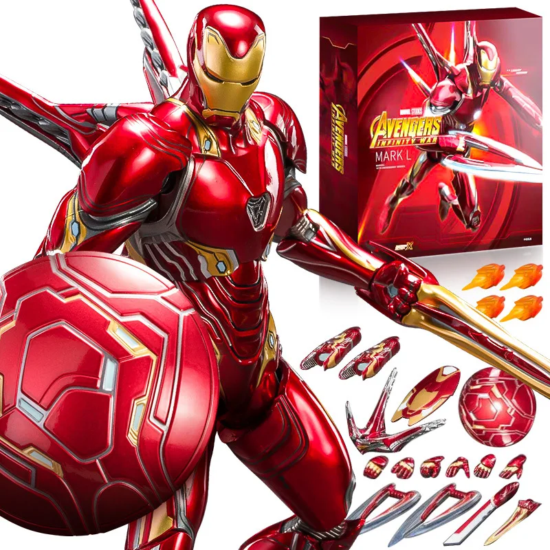 ZD Toys Iron Man Action Figure Mark 35 Red Snapper Iron Man MK24 MK22 MK47 Tony Stark Ironman Figuur Actie Verzamel Speelgoed Cadeau