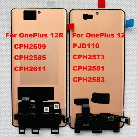Original AMOLED 6.82"For OnePlus 12/ 12R /Ace 3 Pro LCD For Oneplus 13/15/13R/ 13T 13S Screen Display For OnePlus Ace 5 Pro 1+15
