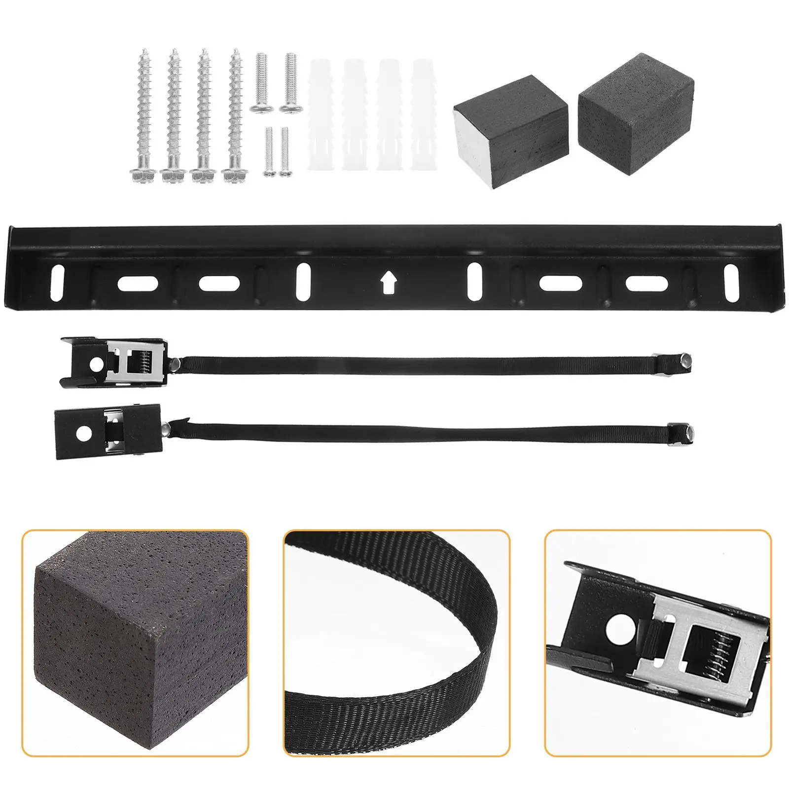 

Universal Wall Mount Bracket No Drill 55 Inch to 65 Inch Smart Aluminum Alloy Stand Sturdy Studless Mount