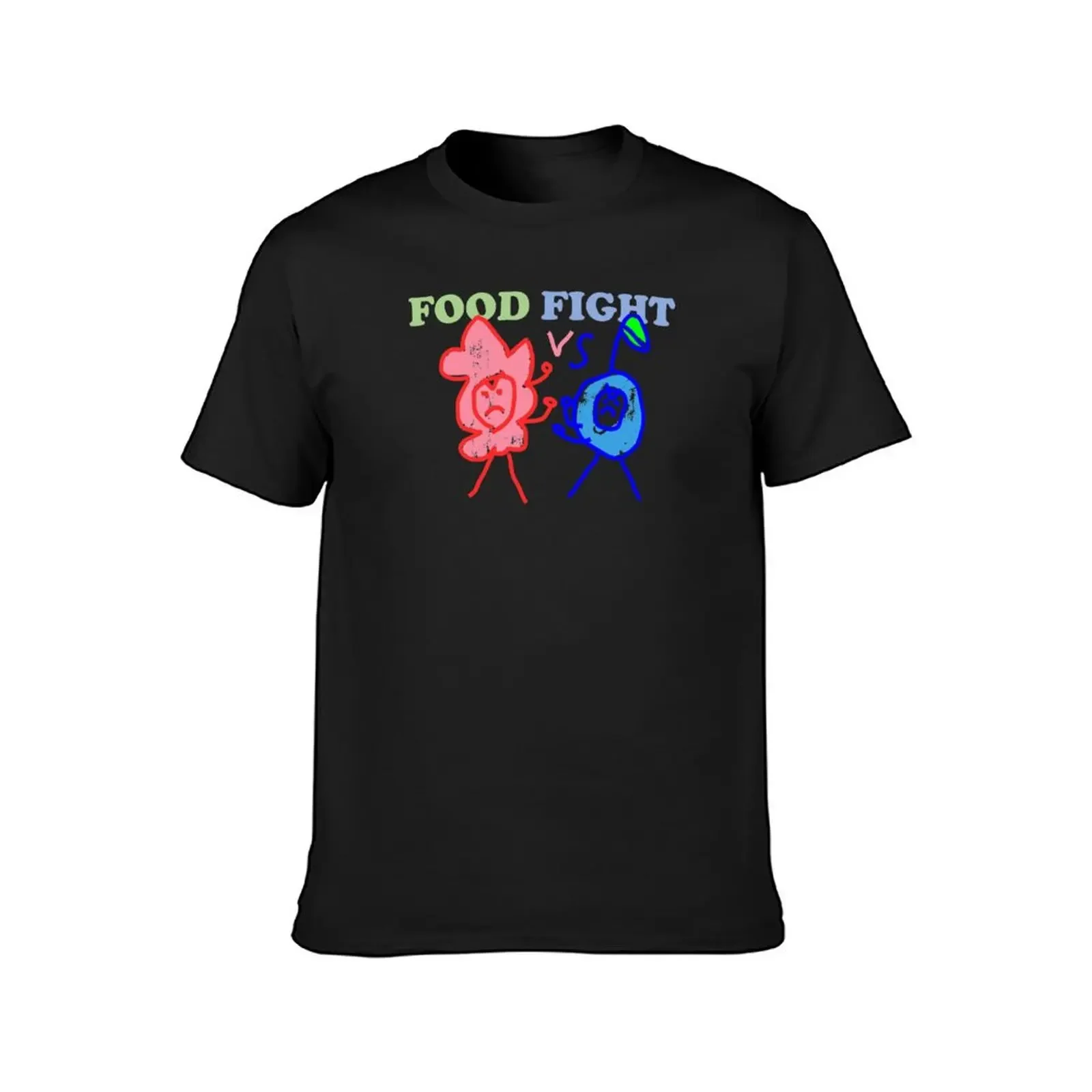 Food Fight - Raspberry vs Blueberry T-Shirt shirts graphic tee plus size men clothing