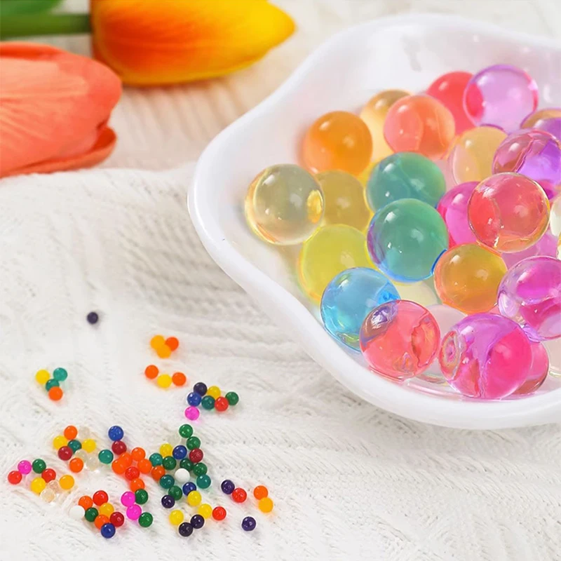 8K Hydrogel Pearl Shaped Crystal Soil Water Beads Bio 7-8MM Gel Ball For Flower/Weeding Mud Growing Magic Jelly Balls DIY Crafts