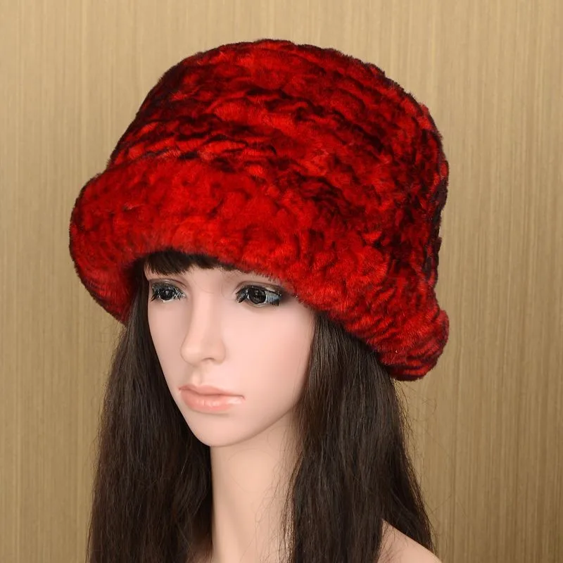 Hats Fur for girls thickened warm ear-protecting children