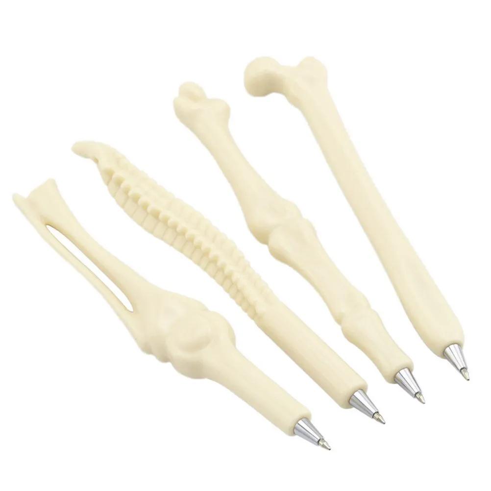 Bone Shape Ballpoint Pens 10 Pack Black Ink Novelty Office Stationery Gifts for Healthcare Professionals