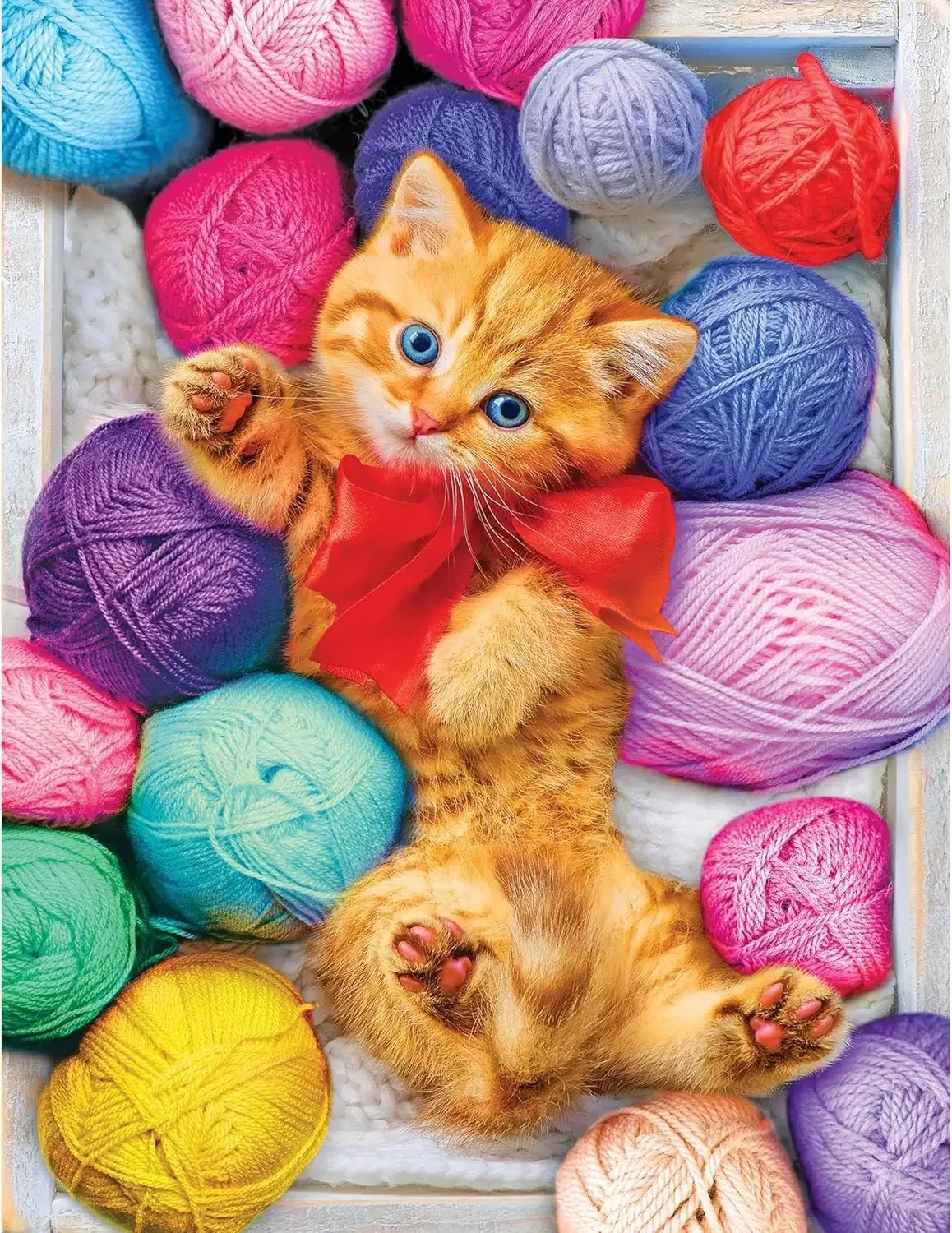 

The Cat and the Ball of Wool Adult Wooden Puzzle 1000/500/300 Pieces Jigsaw Puzzles for Gameroom Bedroom Livingroom Party Gift