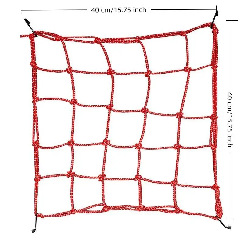 {NN72} Motorcycle Helmet Cargo Net Night Reflective High Elasticity Easy Storage For Motorbike Ebike Bicycle Riding view 5