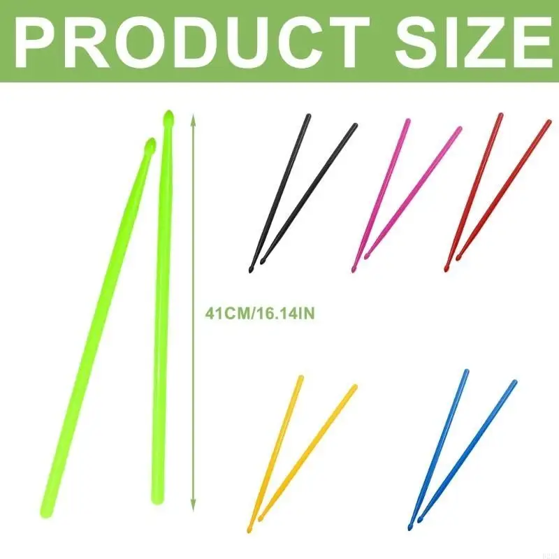  5A Nylon Plastic Drumsticks for Beginners, Musical Instrument Percussion Parts