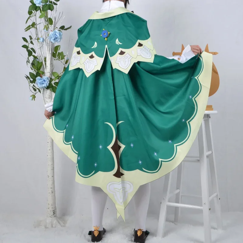 wat22 Costume Game Genshin Impact Cosplay Twenty Shorts Wig Cloak Uniform Halloween Carnival C New 2025 aa
