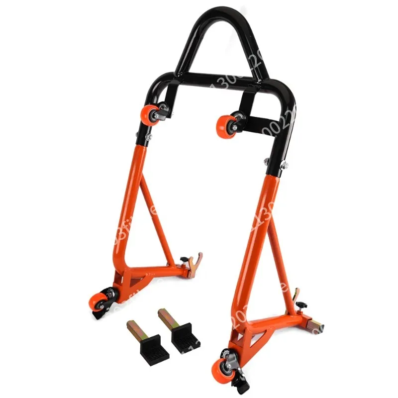 Applicable, motorcycle universal starting frame with direction wheel maintenance tools, maintenance frame display stand