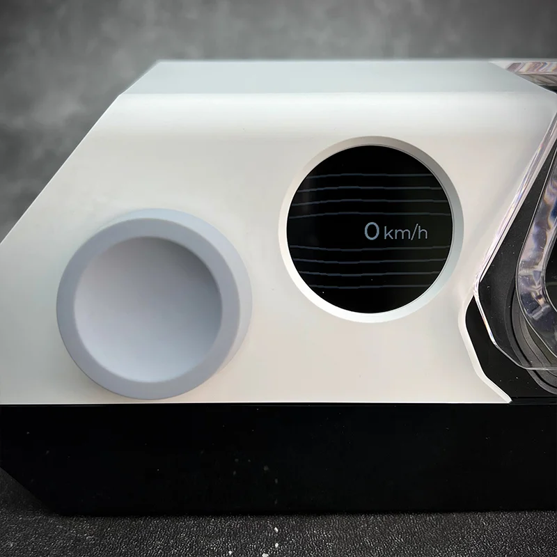 Windsible 1:64 modelo de carro em pequena escala, simulação de túnel de vento, máquina de túnel de vento de mesa, modelo correspondente, decoração de presente