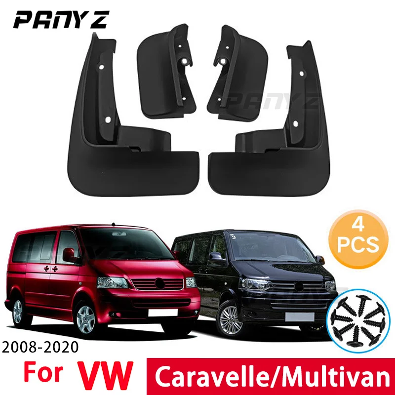For Volkswagen VW Transporter Caravelle Multivan T5 T6 2008-2020 MudFlaps Fender Front Rear Mudguards Car Accessories Mud Flaps