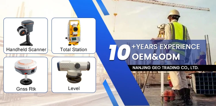 Alat Survei GPS Rover CHCNAV I73+/X6 GNSS RTK Receiver dengan Pengontrol HCE600 Landstar8