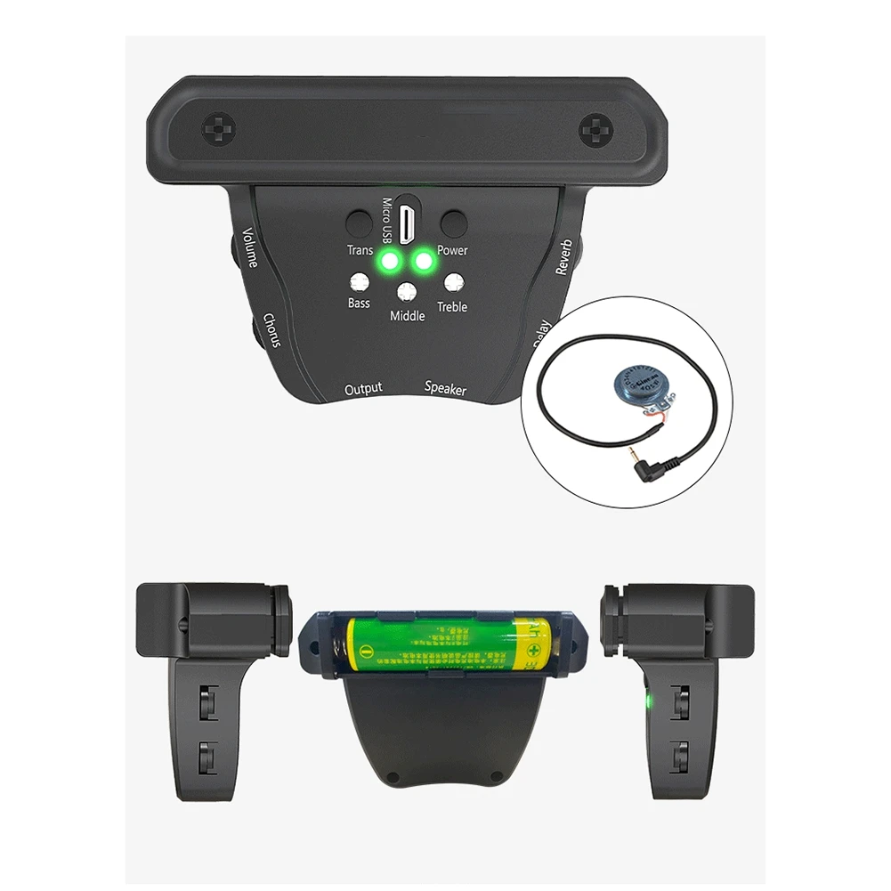B53CC JS-APE301 Acoustic Guitar Vibration Pickup Vibration Musical Instrument Accessories