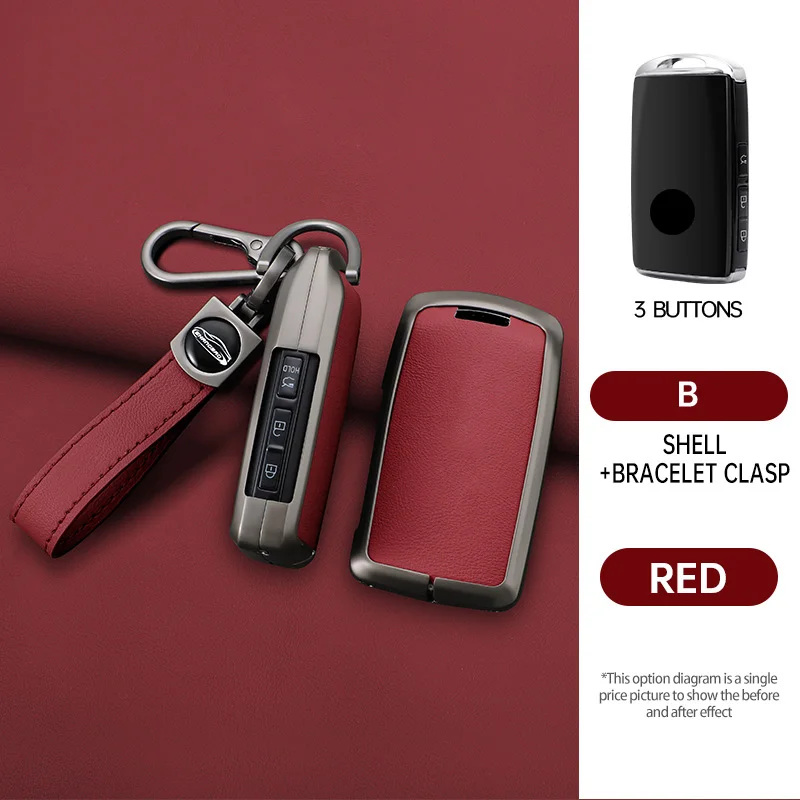 

Alloy Leather Car Remote Key Case Cover For Mazda 3 Alexa CX30 CX-30 CX3 CX-3 CX5 CX-5 CX8 CX-8 CX9 CX-9 Keychain Accessories