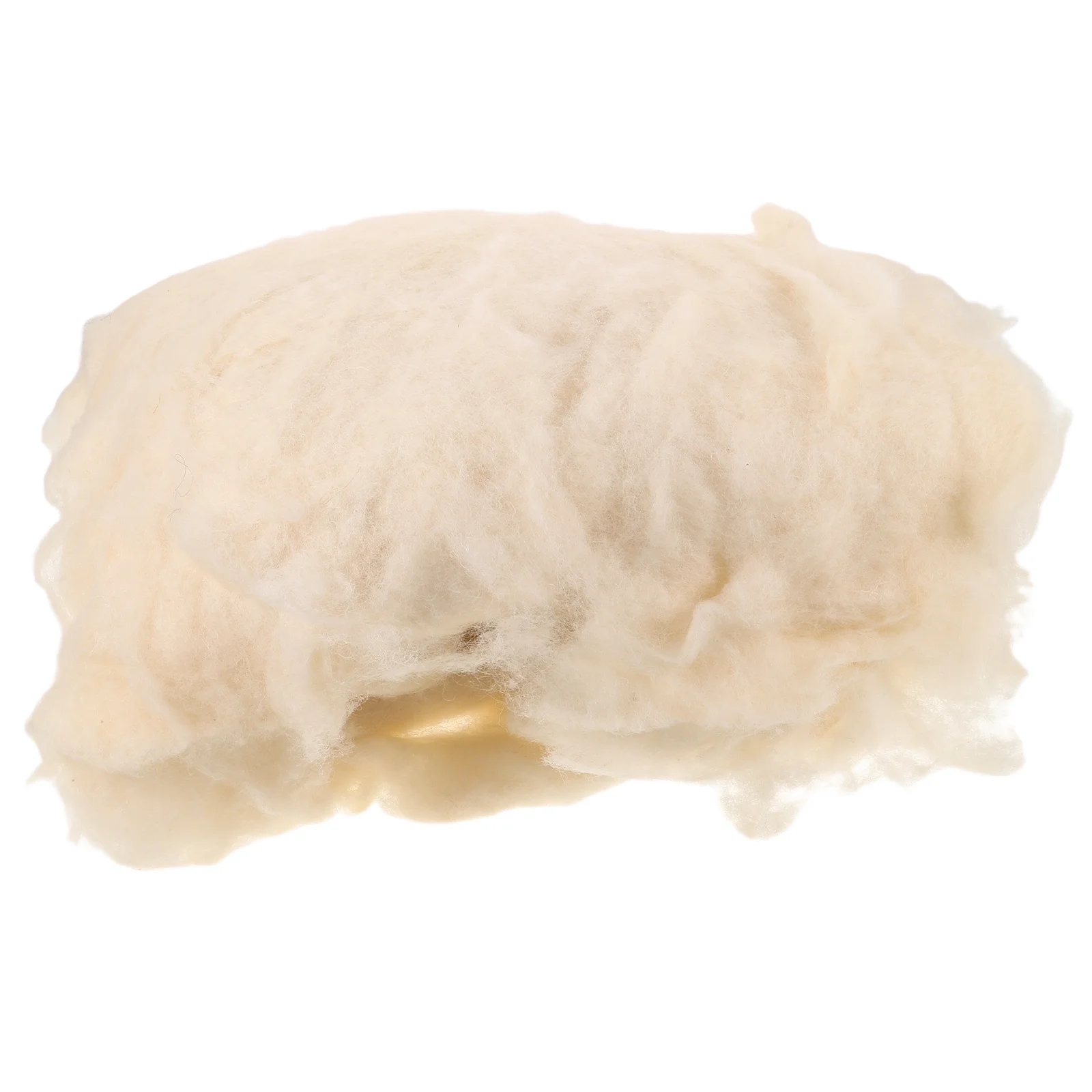 

1 Bag 500G Lamb Wool Quilt Core Stuffing Lightweight Breathable Softness Premium Quality Warm Cozy Comforter Fill For Winter