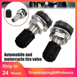 2pcs Motorcycle Wheel Valve 32mm-Motorbike Scooter Bike Quad Tubeless Mountain Tyre Valve Dustcap General-purpose