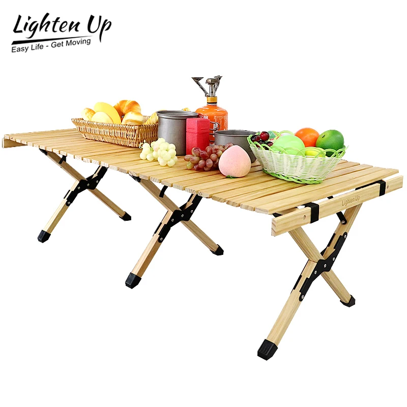 Portable Folding Camp Desk, Barbecue Desk Supplies, Tourist, Nature Hike, Roll Table, Camping, Outdoor, Garden, Backpacking