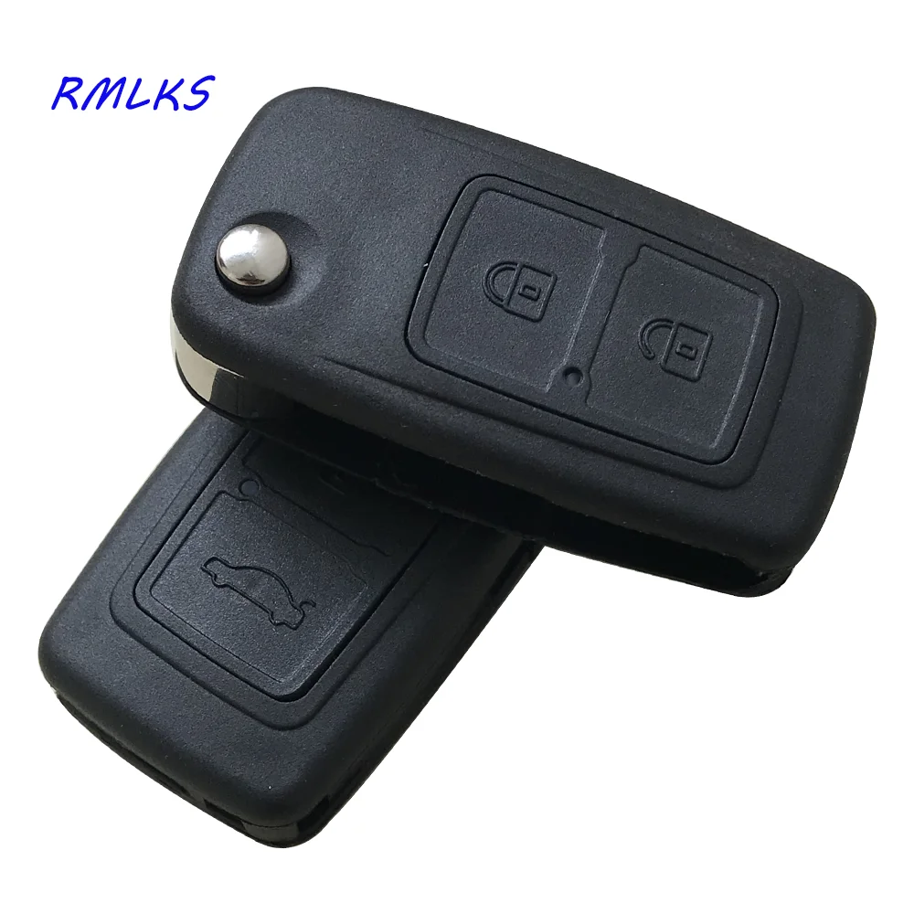 

2 Buttons Flip Remote Key Replacement Key Blank Cover Remote Control Folding Key Case Shell Fob A21 blade For Chery A5