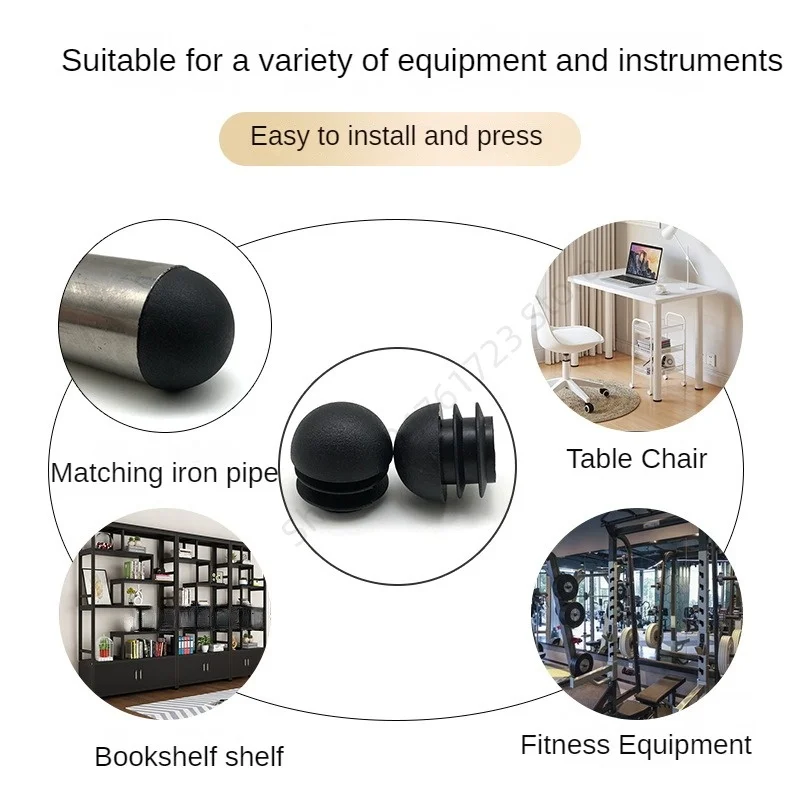 16 pezzi addensare rotondo in plastica tappo terminale 13-38 mm sedia tavolo piedi tappo tubo inserto tappo parapolvere decorativo