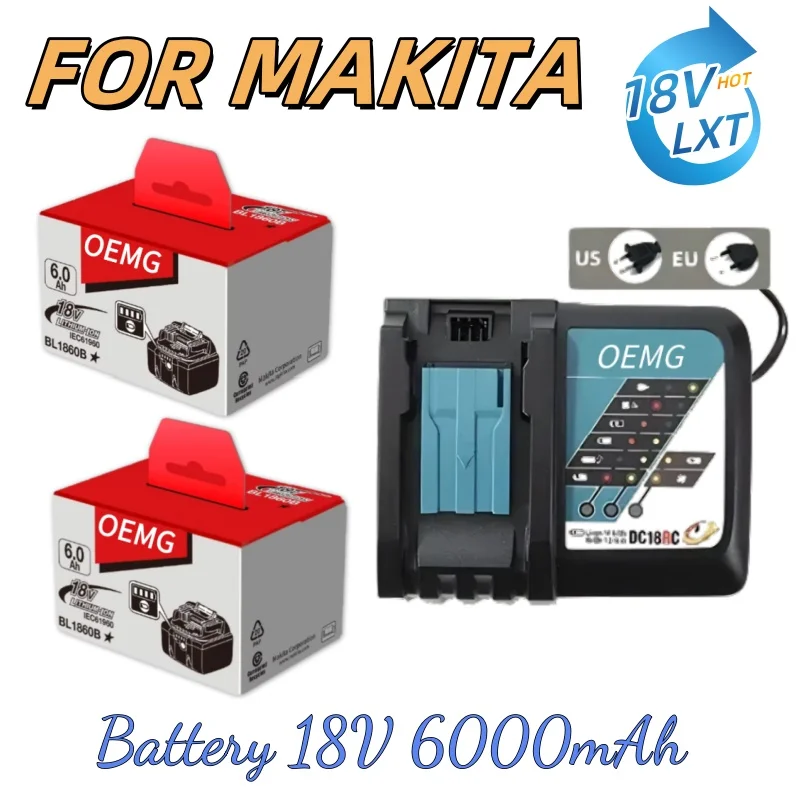 

FOR Makita 18V 6.0Ah Battery:6.0Ah high capacity,18V fits Makita’s tool range. Manager’s recommendation for its durability