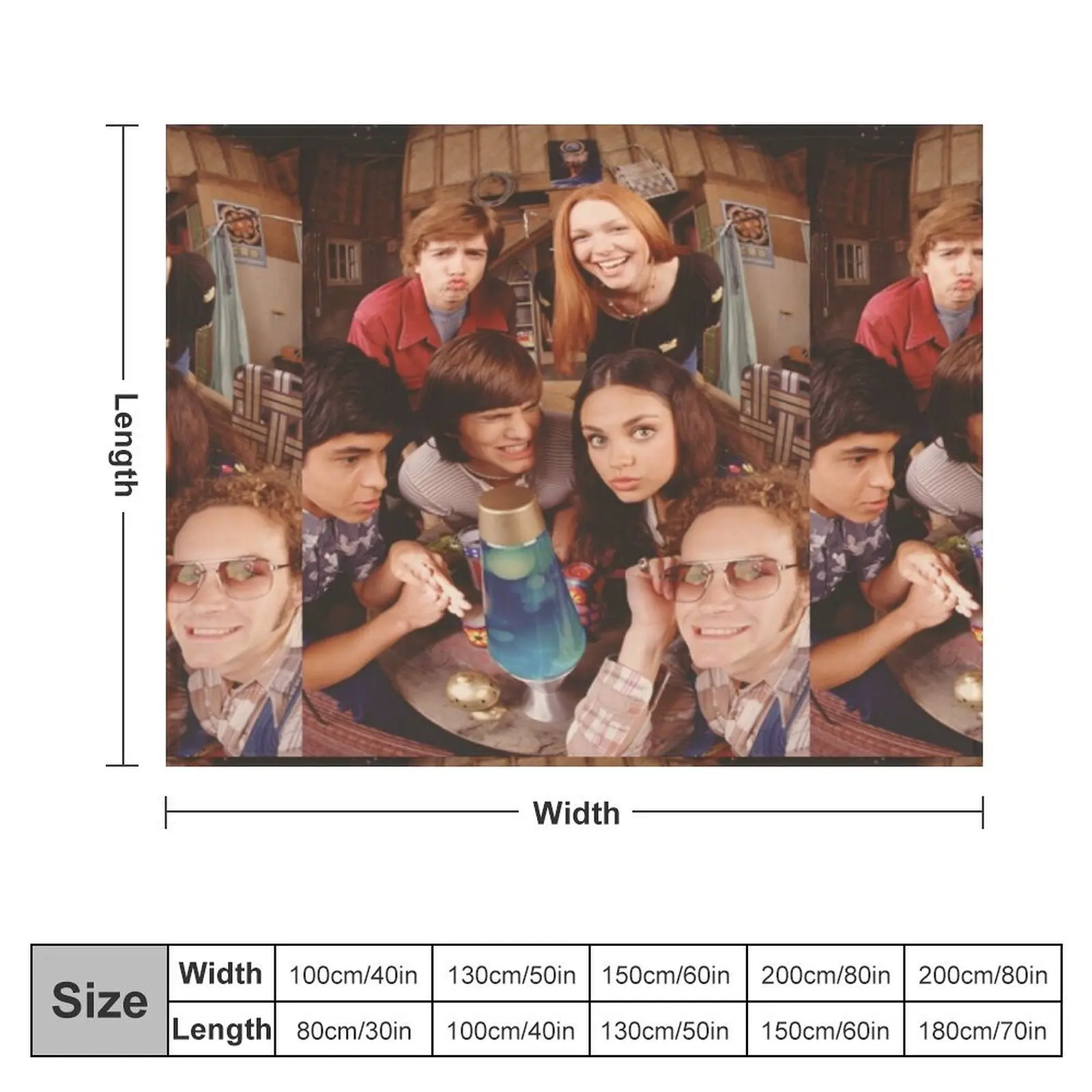 That 70s Show Fish Eye Photo Throw Blanket valentine gift ideas Picnic Thermals For Travel Blankets