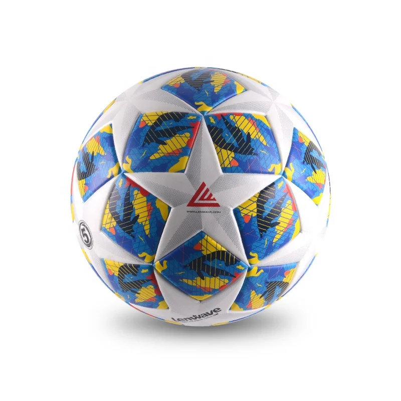 Palloni da calcio professionali ad incollaggio termico con ferita in nylon, taglia 5, design personalizzato, partita ufficiale, allenamento per interni ed esterni