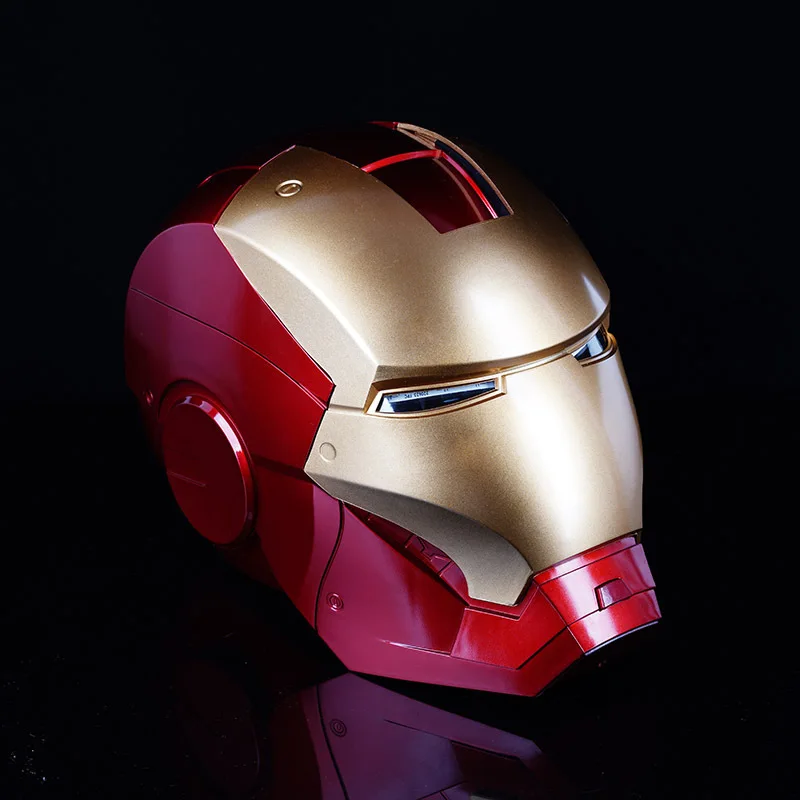 Iron Man casco MK7 1:1 maschera apribile luminoso modello regalo per bambini Cosplay Prop regalo Marvel Toy periferiche cinematografiche The Avengers