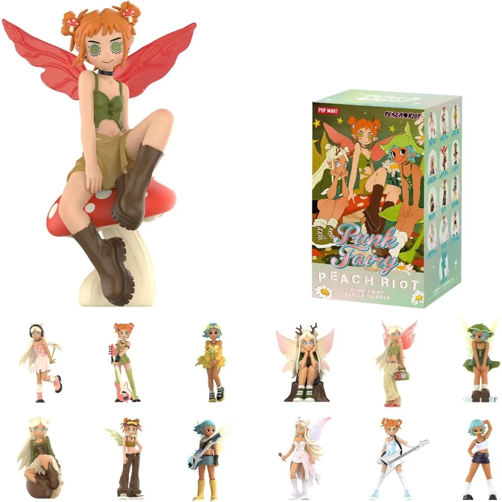 

MART Peach Riot Punk Fairy Series Figures,Random Design Action Figures Collectible Toys Home Decorations