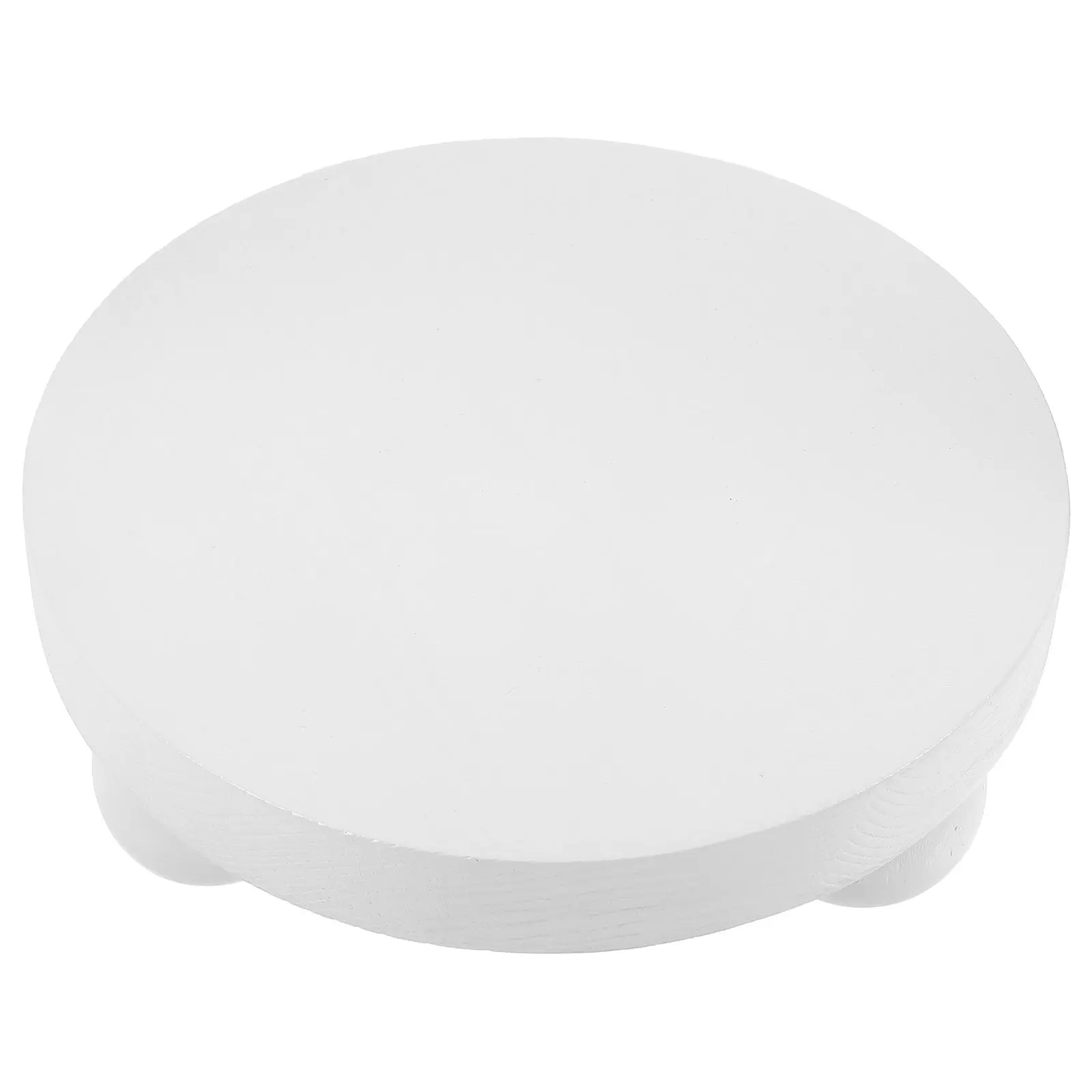 天然木の写真撮影用スツール、小さな丸い木製ベンチ、装飾的な写真撮影用小道具、手磨きの耐久性のある木製ベンチ