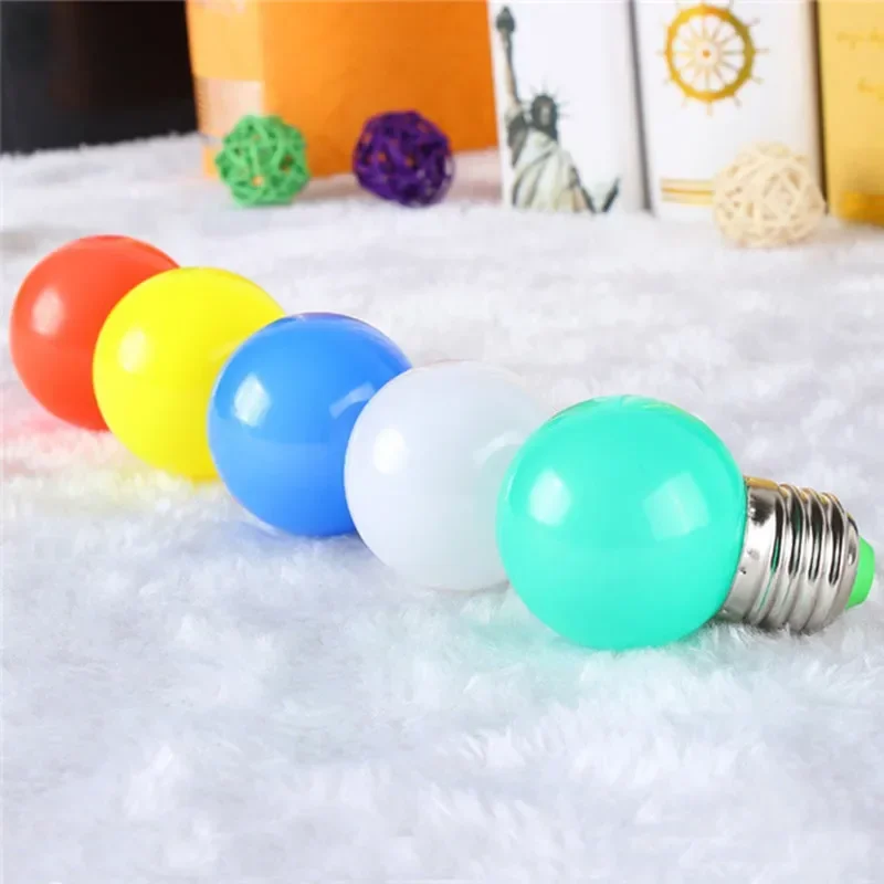 10/20/30pcs E27 3W 220V LED Bulb Lamp Colorful Lampada Holiday RGB Led Light Bulbs Christmas Decoration for Home