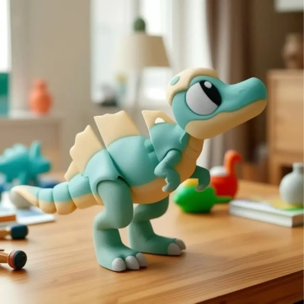 Giunti mobili Stampato in 3D Drago Realistico Cartoon Figurina artigianale del drago articolato ruotabile in 3D