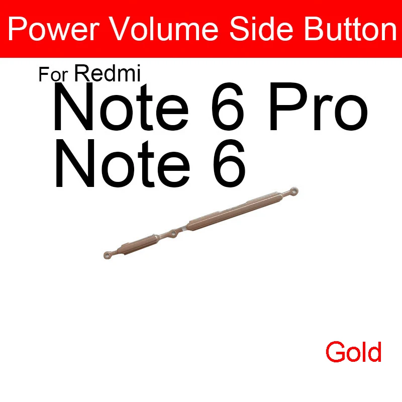 On Off Power Button + Volume Key For Xiaomi Redmi Note 6 Pro Note 5 5A Prime Volume & Power Sidekey Button Replacement Parts