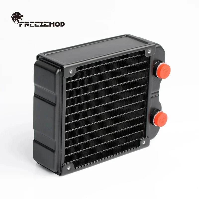 FREEZEMOD Radiatore in alluminio da 120 mm Spessore 45 mm Raffreddamento ad acqua per computer Dissipatore di calore a doppio strato G1/4 Interfaccia filettata SR-120SL