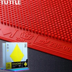 TUTTLE Tulip Square J Long Pimple Table Tennis Rubber Sheet OX Ping Pong Rubber ITTF Approve Rubber Fast Attack Circle Strange