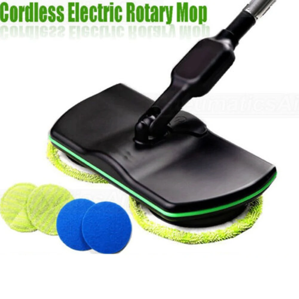 4 Peças de Almofadas de Microfibra de 16cm para Limpador de Piso Elétrico, Reutilizáveis e Laváveis, Refil de Esfregão para Limpeza