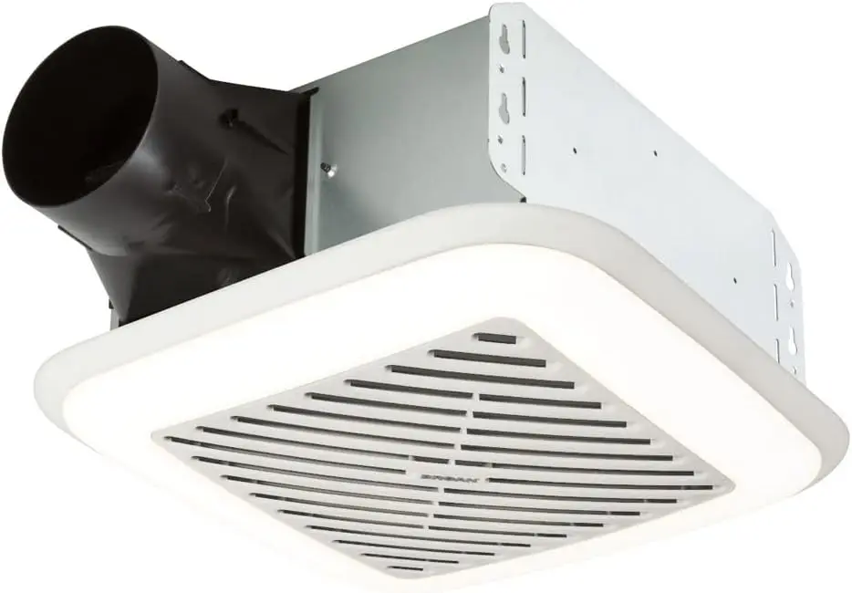 

791LEDM Ventilation Fan with LED Light and Roomside Installation, ENERGY STAR Certified, 110 CFM, 1.5 Sones, White