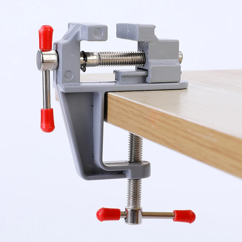 

1PCS 35MM Mini Aluminum Alloy Table Clamp Vise Bench Craft Repair Portable Screw Vise for DIY Craft Mold Fixed with Box Package