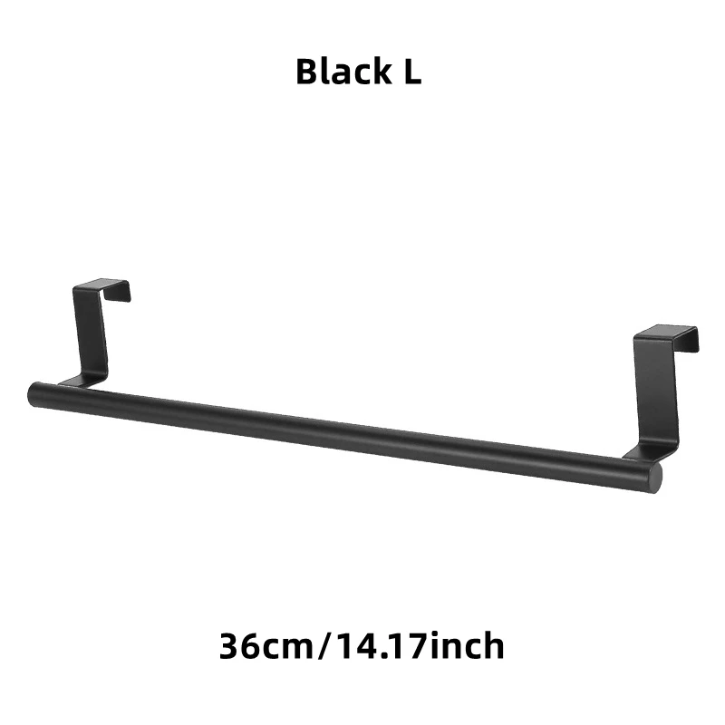 1/2 stuks handdoekenrek boven deur handdoekstang hangende houder roestvrij staal badkamer keukenkast wit zwart handdoekdoek plank hanger