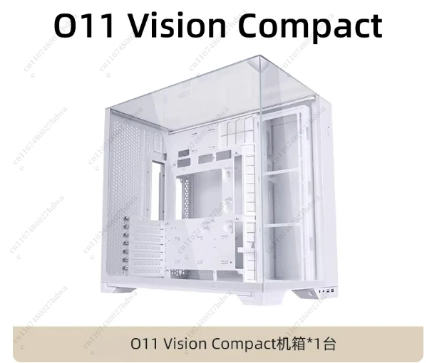 O11 Vision Compact Computer Case Tower Chassis 3 Sides Glass Columnless Design Enhanced Modular 3 Radiator Space