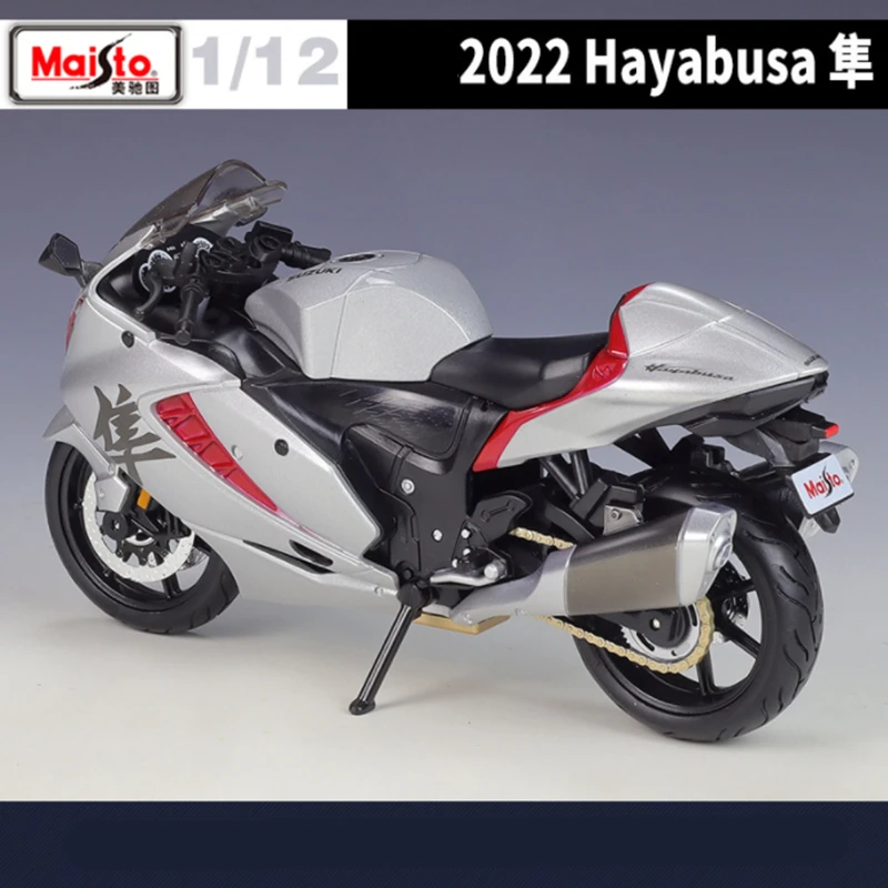 Maisto 1:12 SUZUKI 2022 Hayabusa Alloy Racing Motorcycle Model Diecasts Metal Street Sports Motorcycle Model Childrens Toys Gift