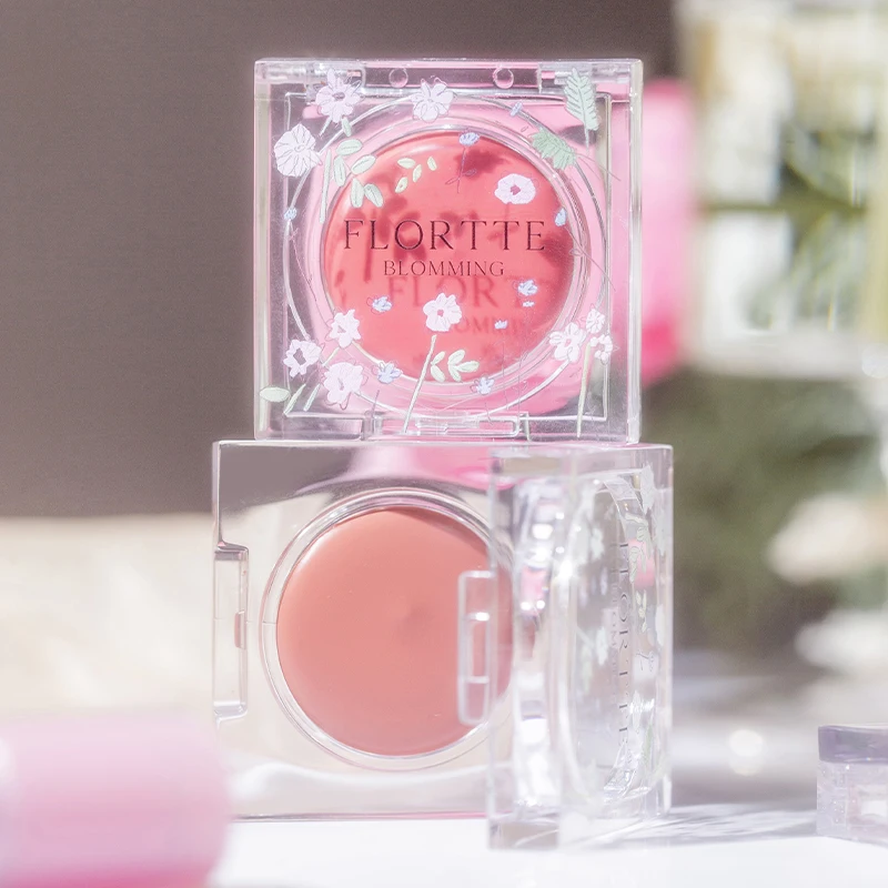 

FLORTTE Blooming Lovely series 3 in 1 multi-purpose blush cream eye shadow lip mud lipstick moisturizing non-fading