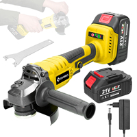 Cordless Angle Grinder Brushless Motor 21V 125mm M14  Electric Grinding Polishing Machine for Ceramic Tile Wood Stone Steel