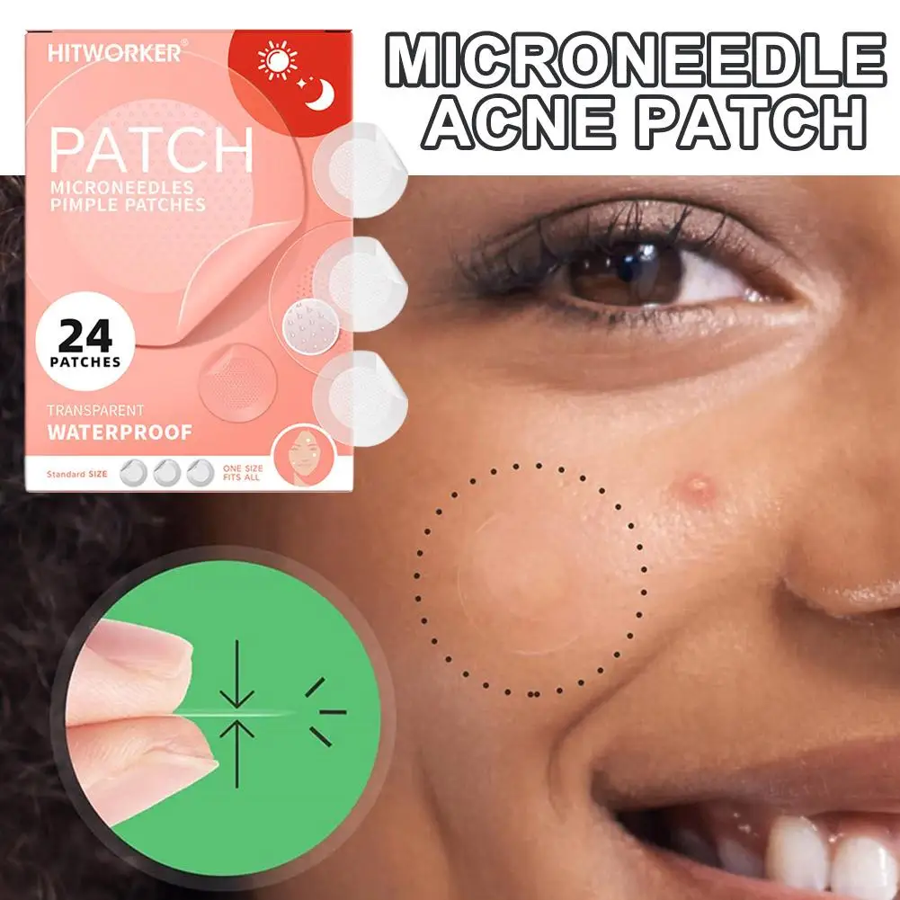Microneedle Acne Patch Acne Removal Waterproof Smooth Concealer Invisible Breathable Patch Acne Cover Patches Gentle Makeup Tool