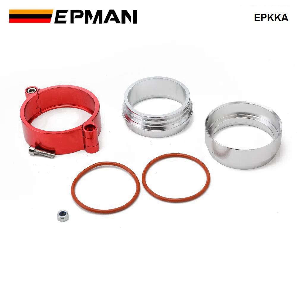 EPMAN HD Exhaust V-band Clamp w Flange System Assenbly Anodized Clamp For 3.5\