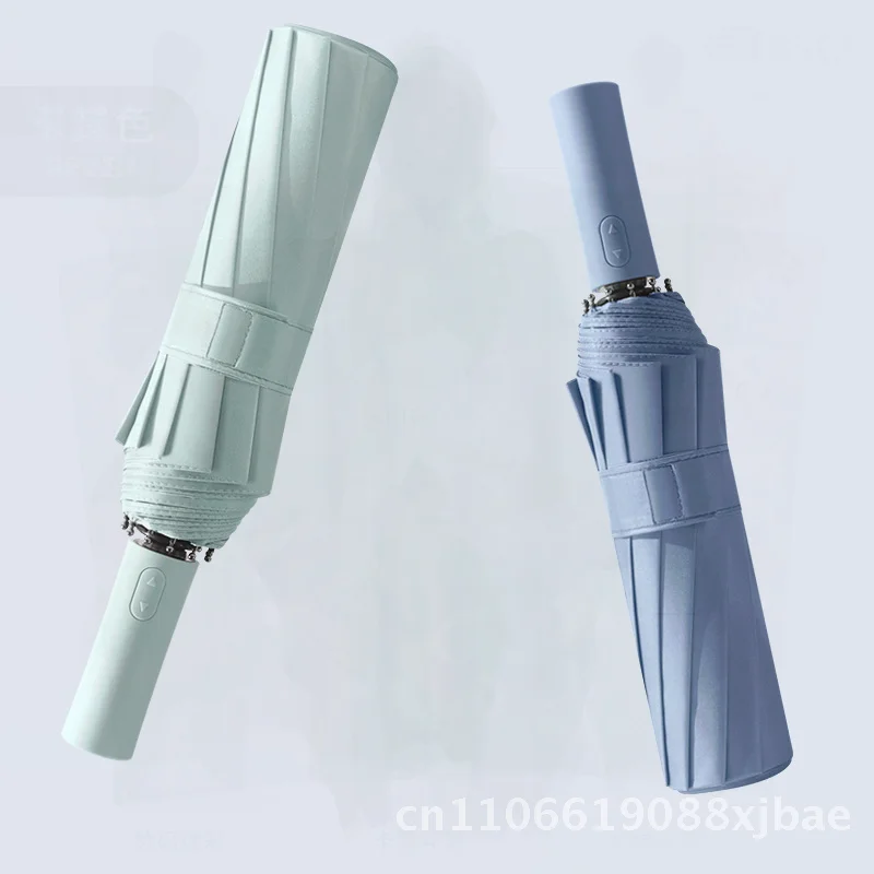 

Amazon 12-Bone Automatic Umbrella Wind-Resistant Folding Sunshade with Logo Modern Minimalist Design for Business Advertising